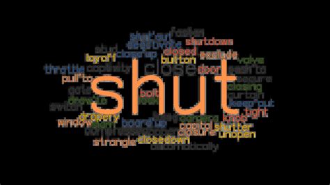 synonyms of shut